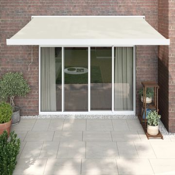 Tenda retrattile Crema con Struttura Bianca 3 x 2,5 m