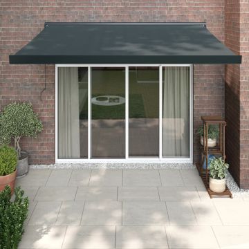 Tenda retrattile Antracite con Struttura Antracite 3,5 x 2,5 m