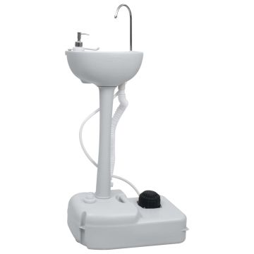 Set Supporto Lavamani da Campeggio Portatile e Tanica d'Acqua