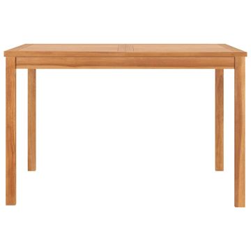 Tavolo da Pranzo per Giardino 120x120x77 cm in Massello di Teak
