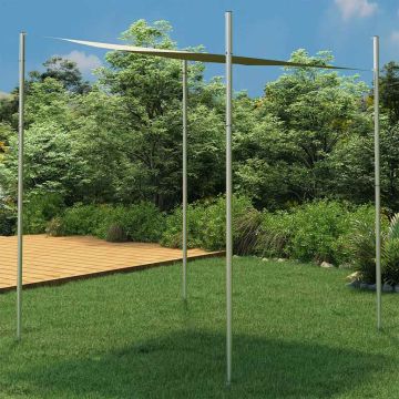 Asta per Parasole a Vela 300 cm Acciaio Inox