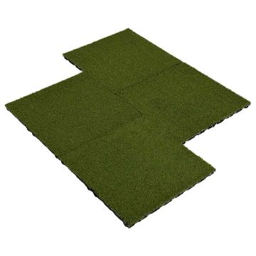 Piastrelle in Erba Sintetica 8 pz 50x50x2,5 cm Gomma