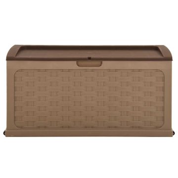 Baule da Giardino 335 L Moka e Cioccolato in Rattan PP