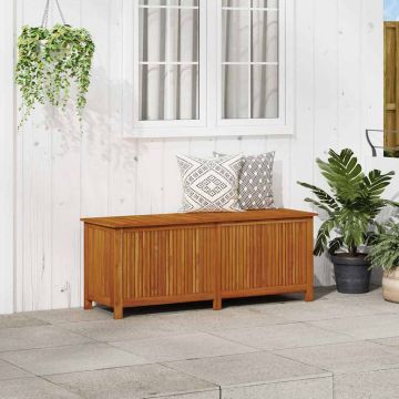 Contenitore da Giardino 150x50x58cm in Legno Massello di Acacia