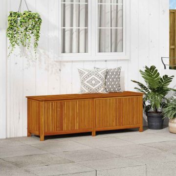 Contenitore da Giardino 175x50x58cm in Legno Massello di Acacia