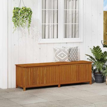 Contenitore da Giardino 200x50x58cm in Legno Massello di Acacia