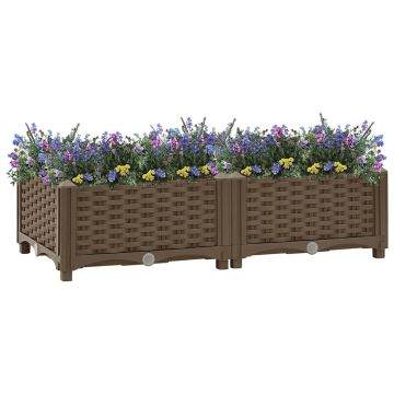 Fioriera Rialzata 80x40x23 cm in Polipropilene