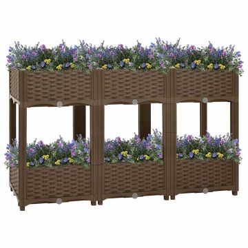 Fioriera Rialzata 120x40x71 cm in Polipropilene