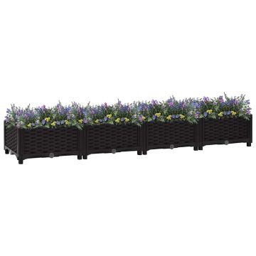 Fioriera Rialzata 160x40x23 cm in Polipropilene