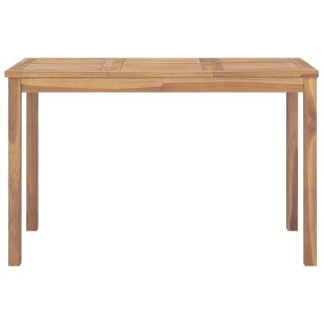 Tavolo da Pranzo per Giardino 120x70x77 cm in Massello di Teak