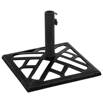 Base per Ombrellone Nera 44x44x31 cm in Ghisa