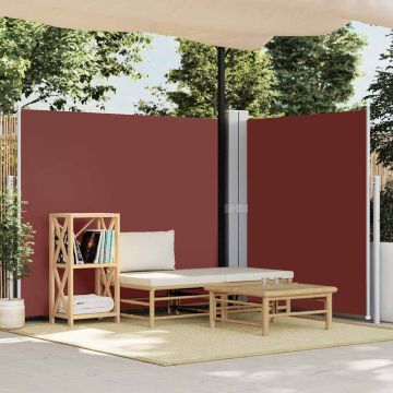 Tenda da Sole Laterale Retrattile Marrone 180x600 cm