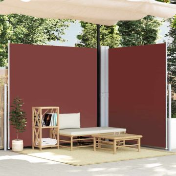 Tenda da Sole Laterale Retrattile Marrone 200x600 cm