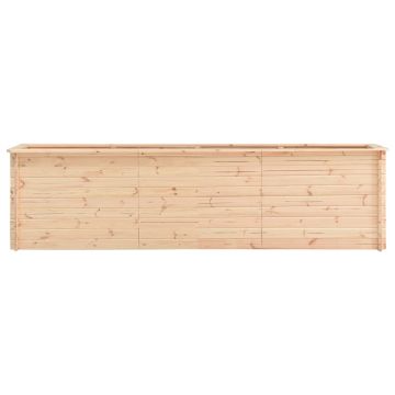 Letto Rialzato da Giardino 300x50x80,5 cm in Legno di Pino 19mm