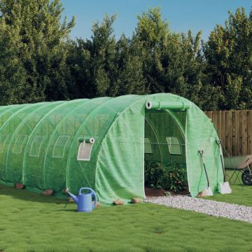 Serra con Telaio in Acciaio Verde 72 m² 24x3x2 m