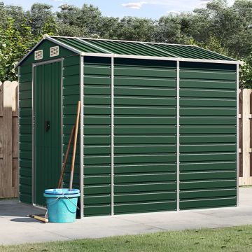 Casetta da giardino verde 191x215x198 cm in acciaio zincato