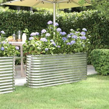 Letto Giardino Acciaio Zincato 152x40x68cm Argento