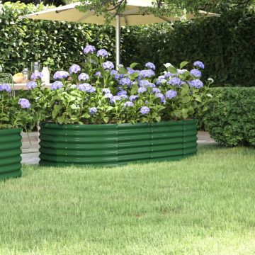 Letto Giardino Acciaio Zincato 152x80x36 cm Verde