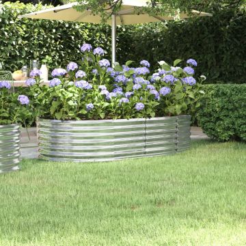 Letto Giardino Acciaio Zincato 152x80x36cm Argento