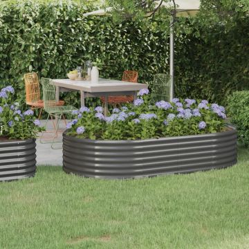 Letto Giardino Acciaio Zincato 175x100x36cm Grigio
