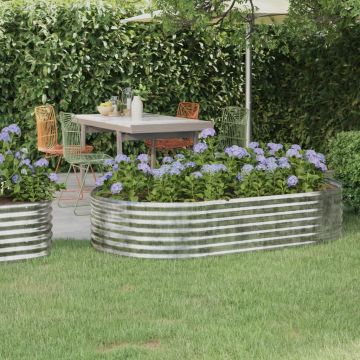 Letto Giardino Acciaio Zincato 175x100x36cm Argento