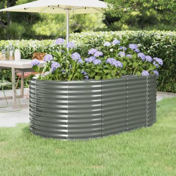 Letto Giardino Acciaio Zincato 175x100x68cm Grigio