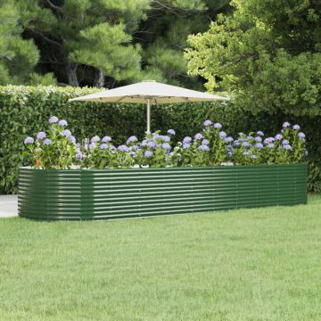 Letto Giardino Acciaio Zincato 447x140x68 cm Verde