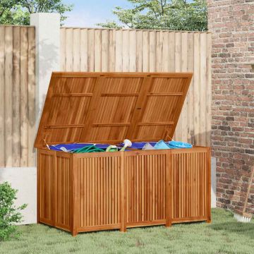 Contenitore da Giardino 150x80x75cm in Legno Massello di Acacia