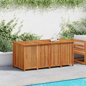 Contenitore da Giardino 175x80x75cm in Legno Massello di Acacia