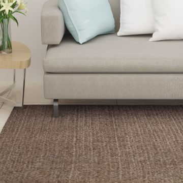 Tappeto in Sisal per Tiragraffi Marrone 100x250 cm