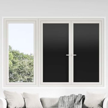 Pellicole per Vetri Statiche Smerigliate Nere 3pz in PVC