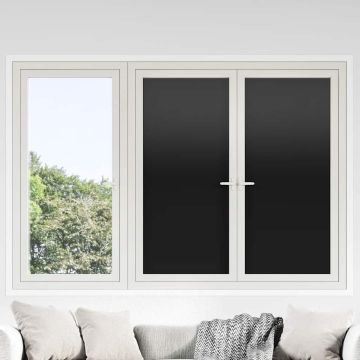 Pellicole per Vetri Statiche Smerigliate Nere 5pz in PVC