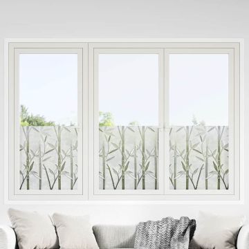 Pellicole per Finestre Smerigliate 4pz Motivo Bambù in PVC