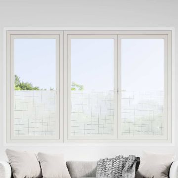 Pellicole per Finestre Smerigliate 4pz Motivo Stella in PVC