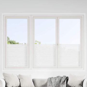 Pellicole per Finestre Smerigliate 2pz Motivo a Righe in PVC