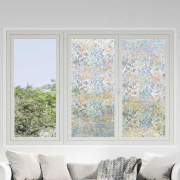 Pellicole per Finestre Smerigliate 5pz Motivo Arcobaleno in PVC