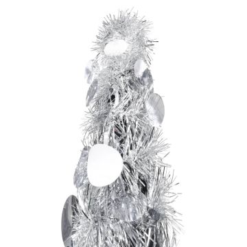 Albero di Natale Artificiale Apribile Argento 180 cm PET
