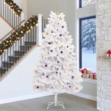 Albero di Natale artificiale 300 cm PVC e Acciaio Bianco