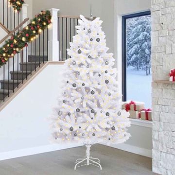 Albero di Natale artificiale 270 cm PVC e Acciaio Bianco