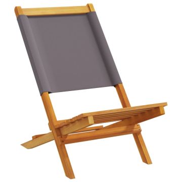 Sedie Pieghevoli 8pz Antracite Tessuto Legno Massello
