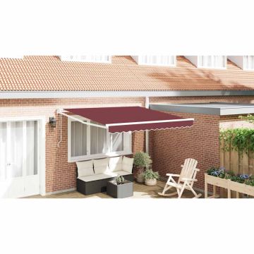 Tenda retrattile Giallo con Cornice Bianca 3 x 2,5 m