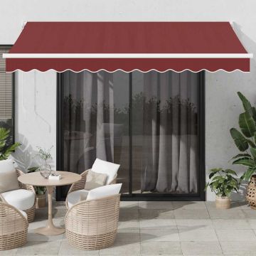 Tenda retrattile Giallo con Cornice Bianca 3,5 x 2,5 m