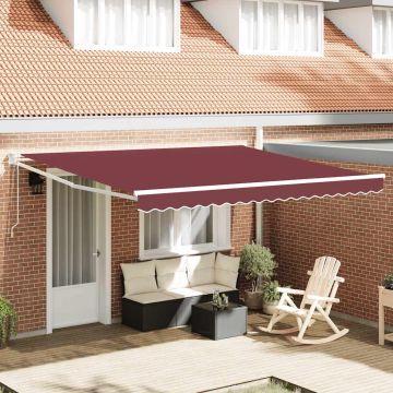 Tenda retrattile Giallo con Cornice Bianca 4 × 3 m