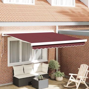 Tenda da Sole Retrattile Manuale Bordò 300x250 cm