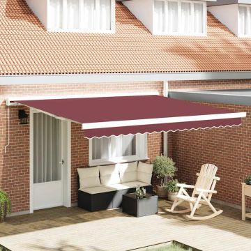 Tenda da Sole Retrattile Manuale Bordò 400x300 cm