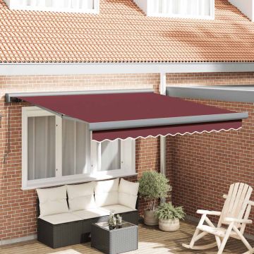 Tenda da Sole Retrattile Manuale Bordò 300x250 cm