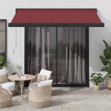 Tenda retrattile Bordeaux con Cornice Antracite 350 x 250 cm