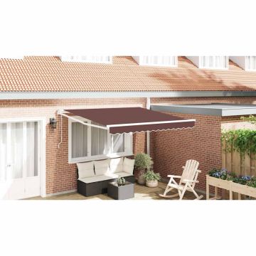 Tenda retrattile Giallo con Cornice Bianca 3 x 2,5 m