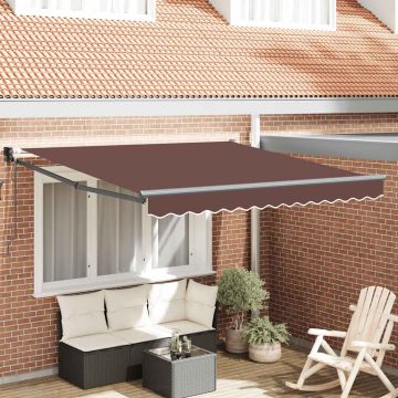 Tenda retrattile Giallo con Cornice Bianca 3 x 2,5 m