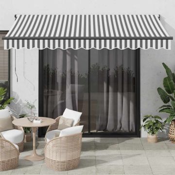 Tenda retrattile Giallo con Cornice Bianca 3,5 x 2,5 m